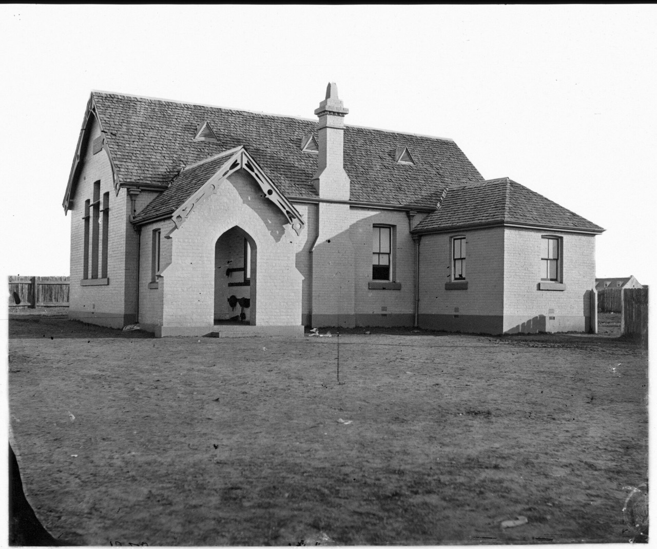 School building - late 1800s. The building is now included as part of E Block. Photograph from the NSW State Archives.